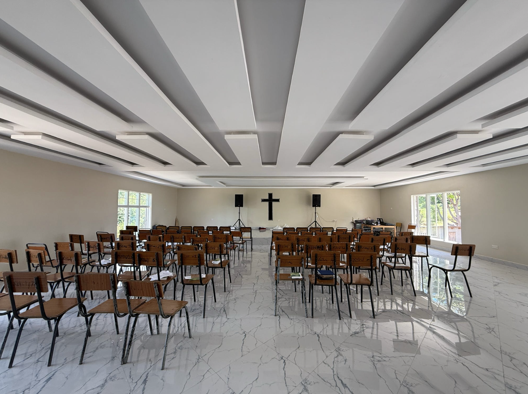 Inside the conference hall